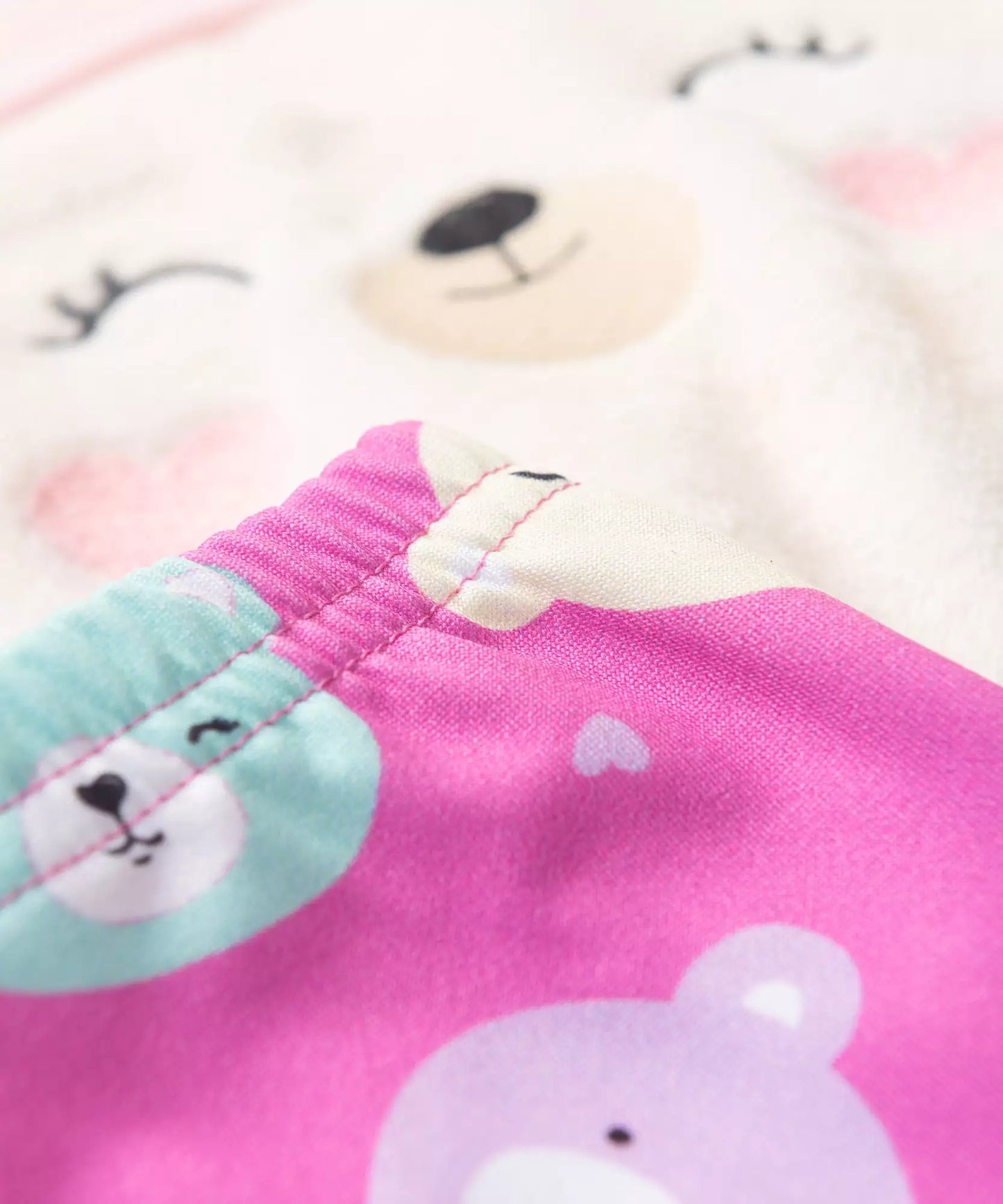 Conjunto de Inverno para Bebê Menina Urso Fofo Rosa
