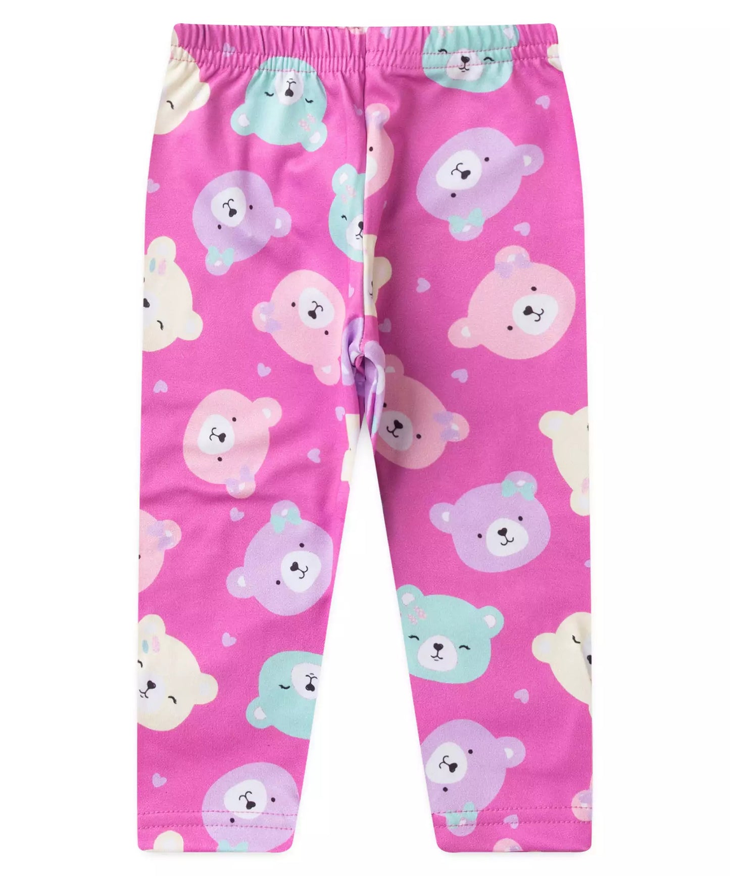 Conjunto de Inverno para Bebê Menina Urso Fofo Rosa
