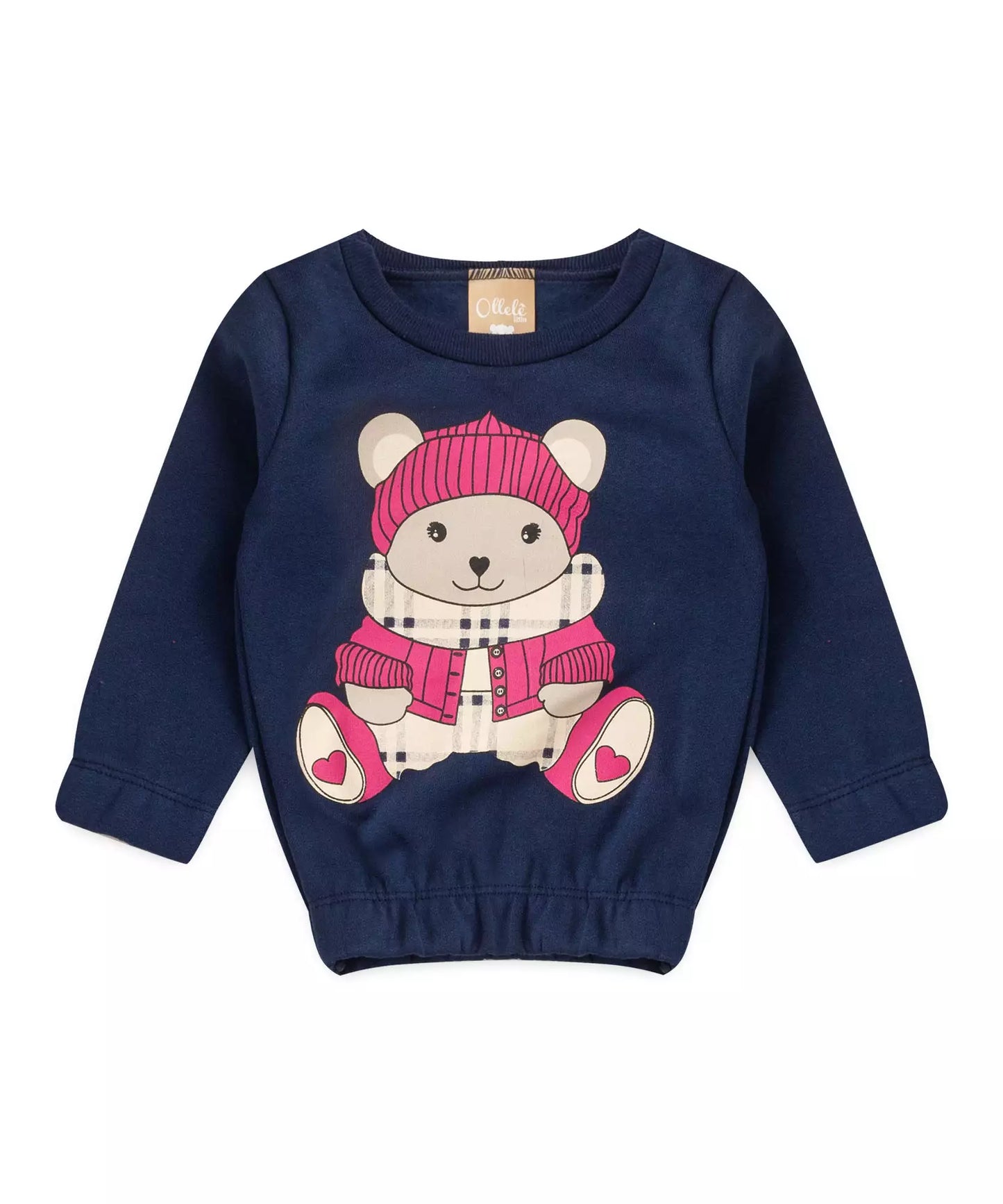 Conjunto de Inverno para Bebê Menina Urso Marinho
