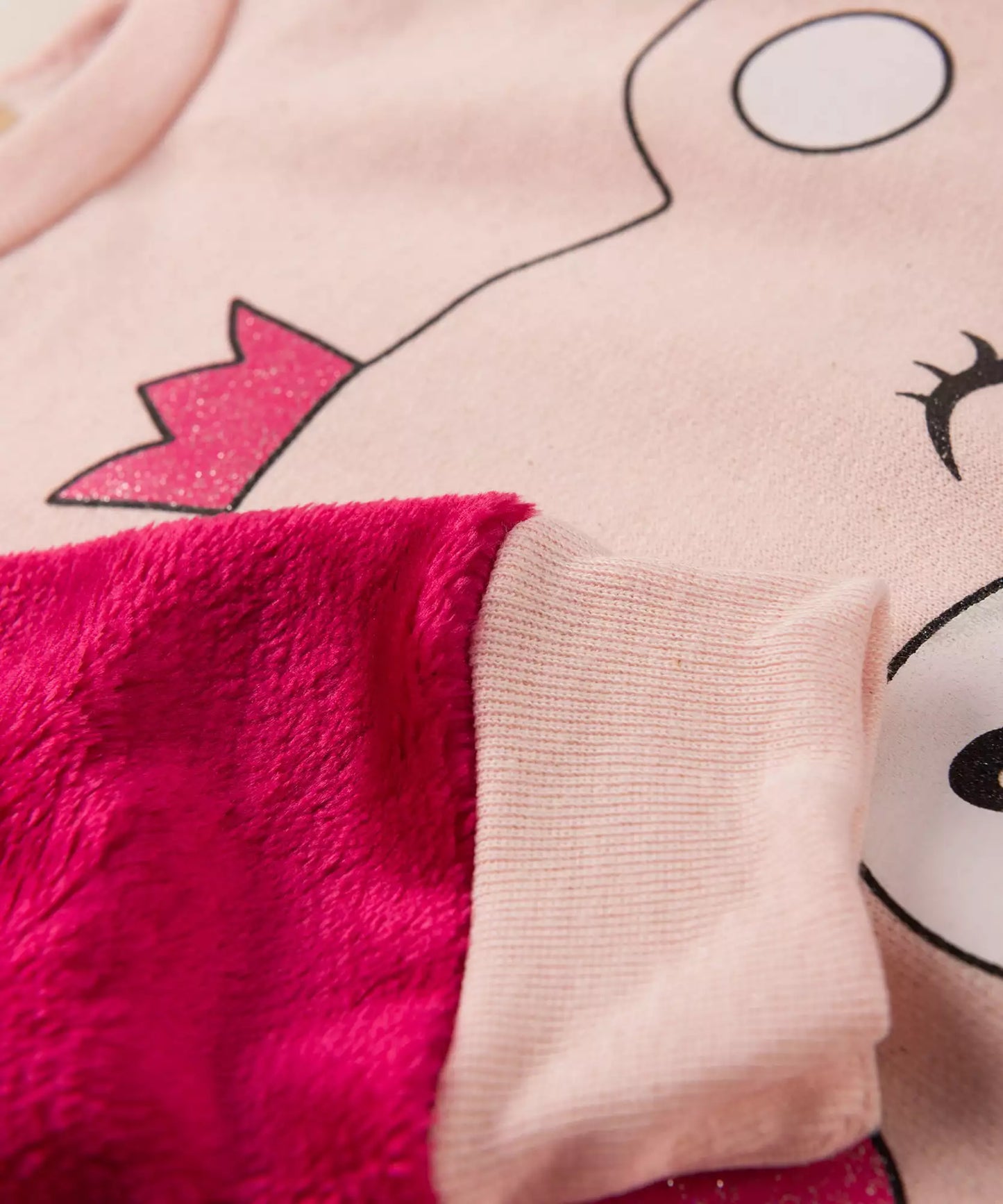 Conjunto de Inverno para Bebê Menina Urso Peluciado Rosa