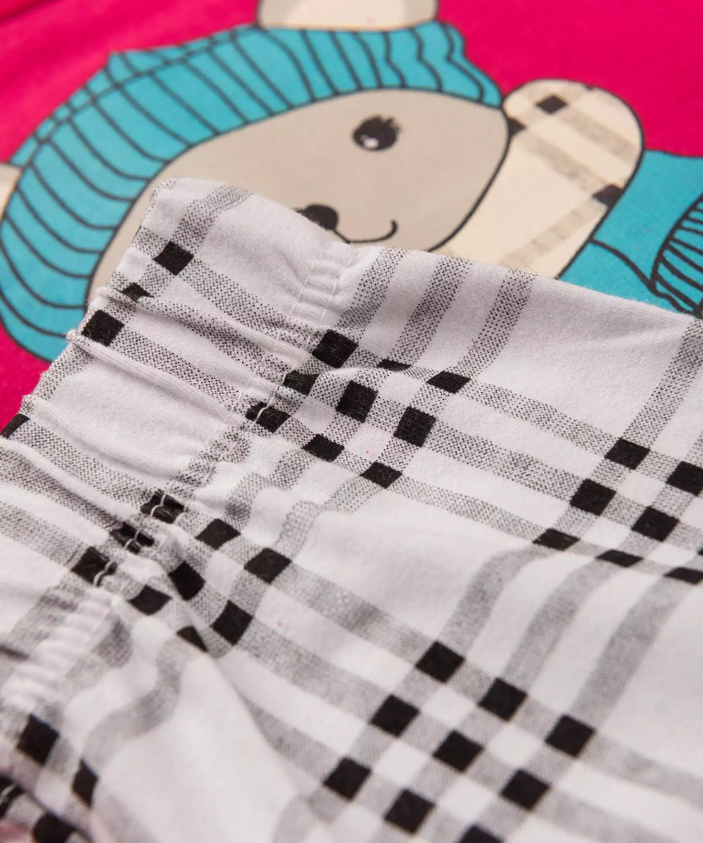 Conjunto de Inverno para Bebê Menina Urso Pink