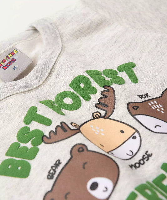 Conjunto de Inverno para Bebê Menino Alce Mescla
