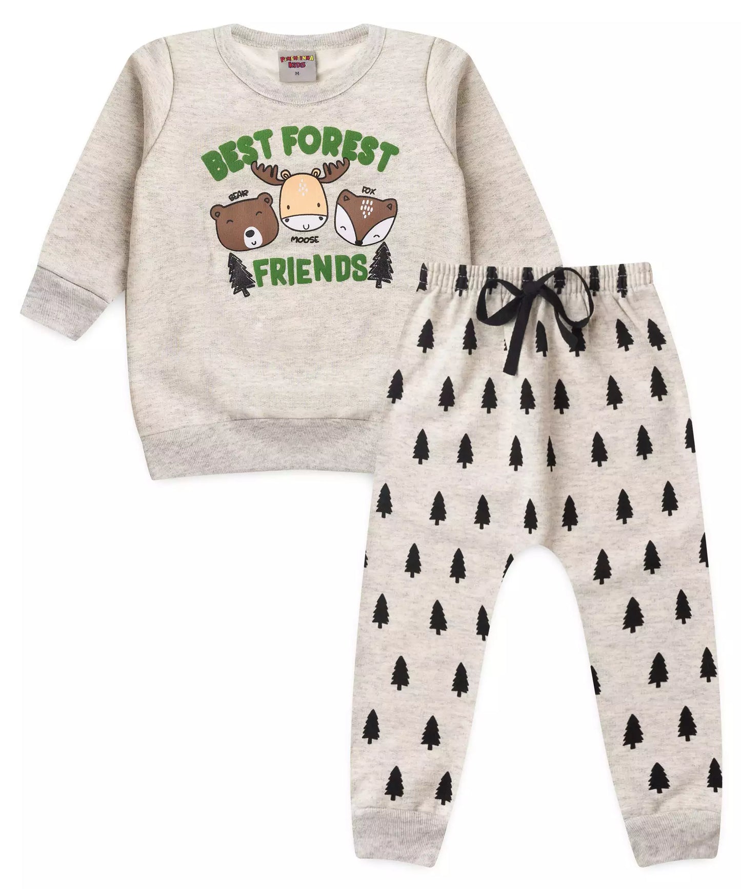 Conjunto de Inverno para Bebê Menino Alce Mescla