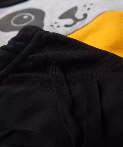 Conjunto de Inverno para Bebê Menino de Cachorrinho Preto
