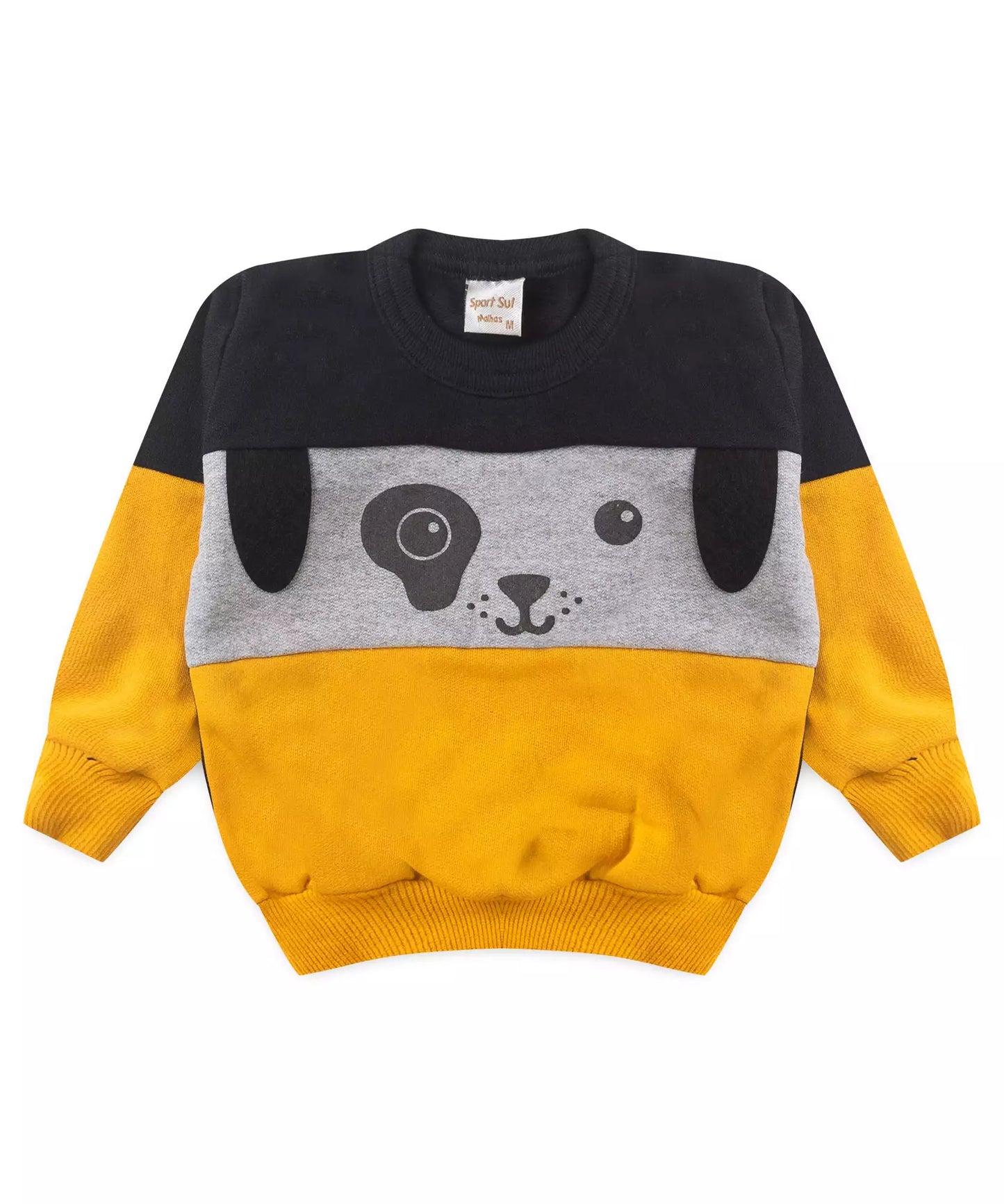 Conjunto de Inverno para Bebê Menino de Cachorrinho Preto