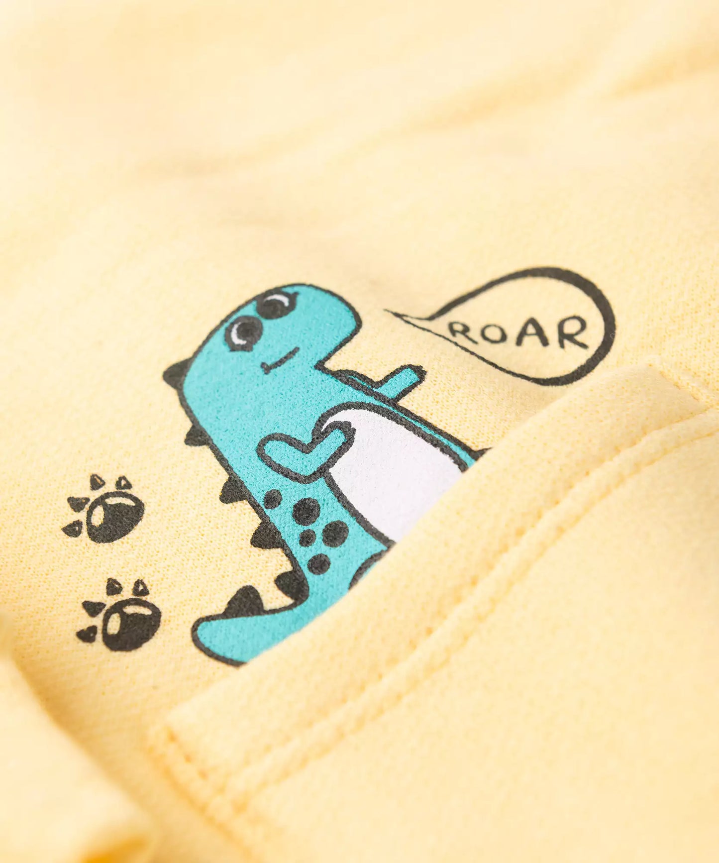 Conjunto de Inverno para Bebê Menino Dino Amarelo