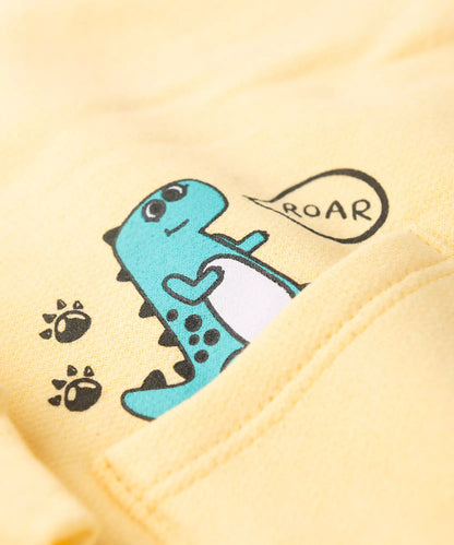 Conjunto de Inverno para Bebê Menino Dino Amarelo