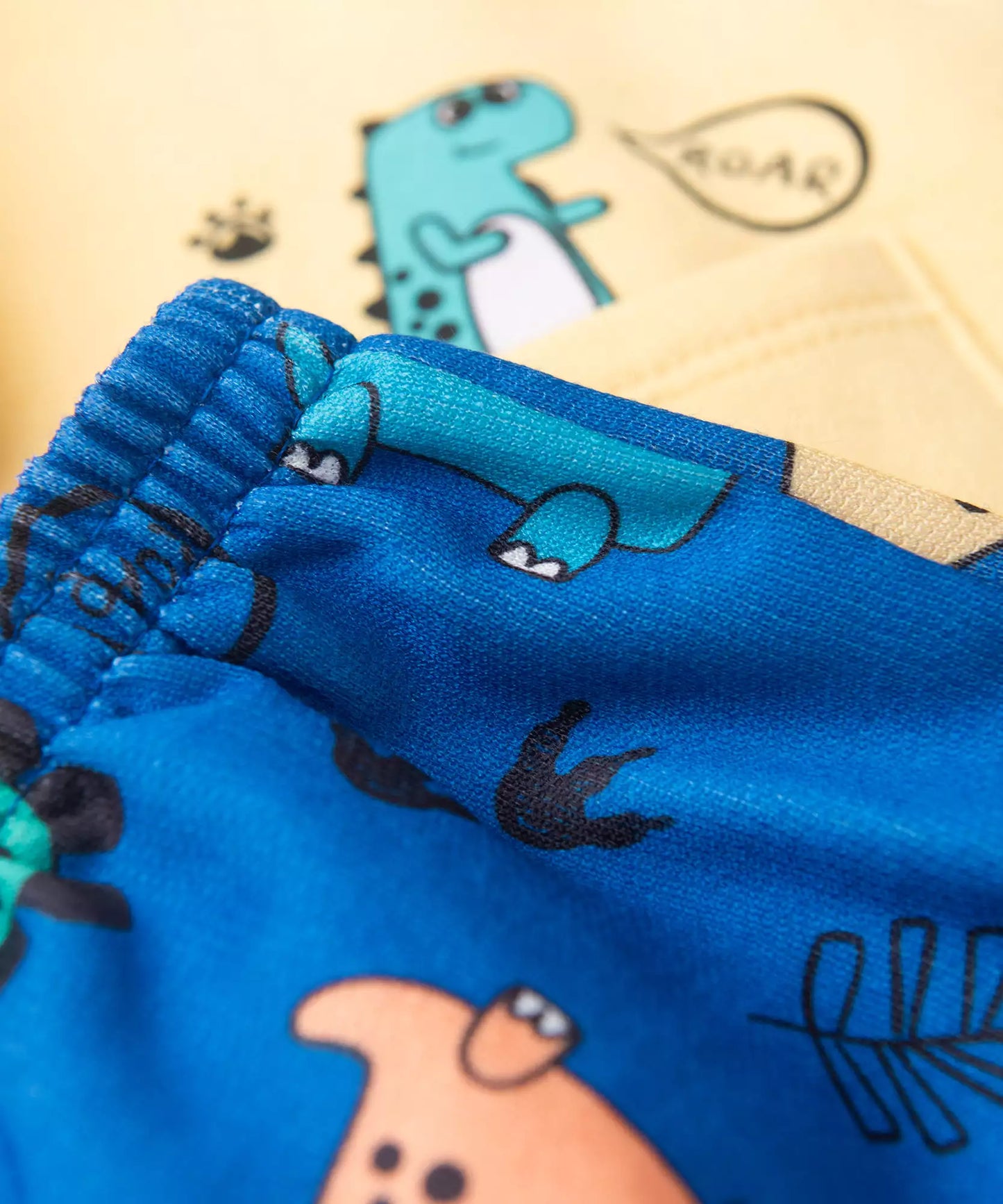 Conjunto de Inverno para Bebê Menino Dino Amarelo