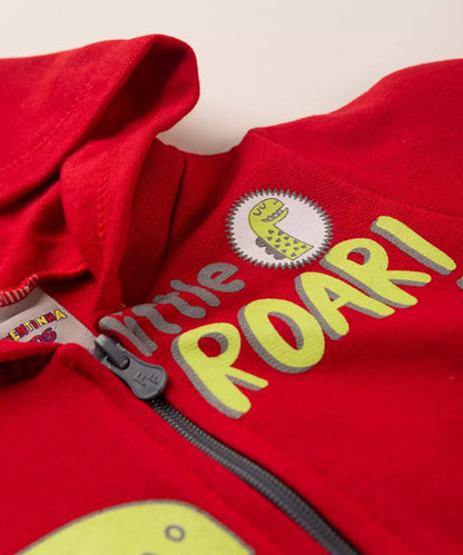 Conjunto de Inverno para Bebê Menino Dinossauro Vermelho