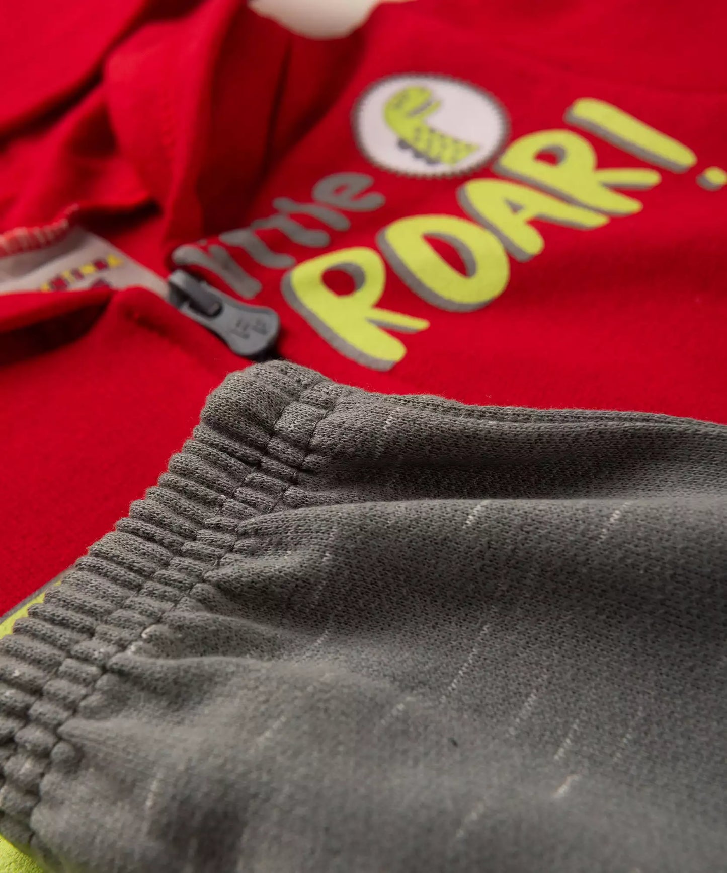 Conjunto de Inverno para Bebê Menino Dinossauro Vermelho