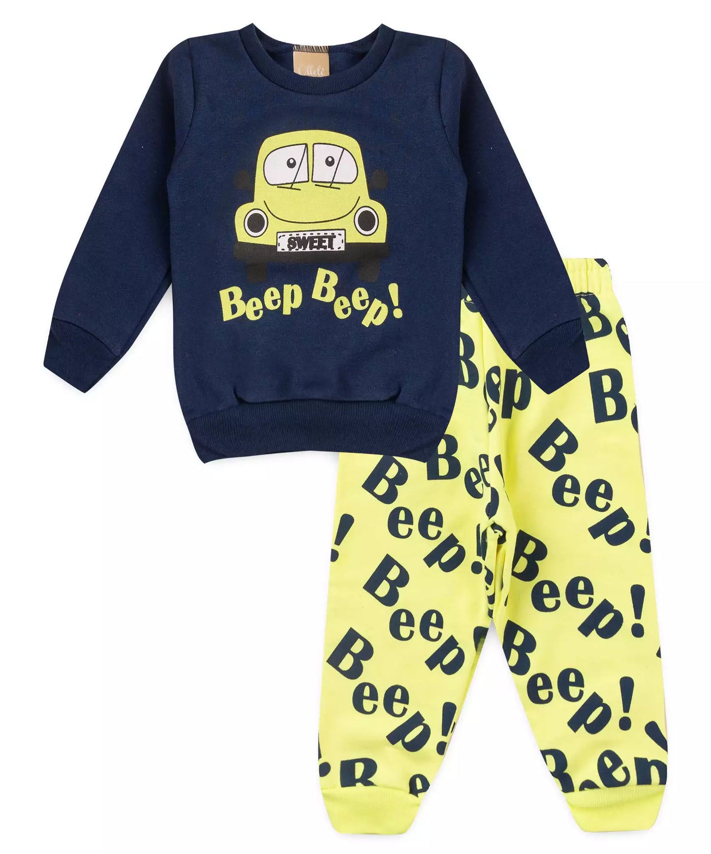 Conjunto de Inverno para Bebê Menino Fusca Marinho