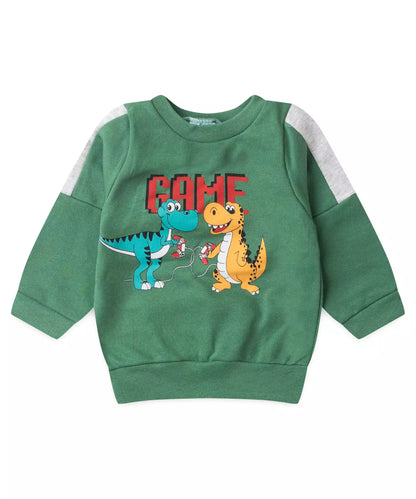 Conjunto de Inverno para Bebê Menino Game Dino Verde