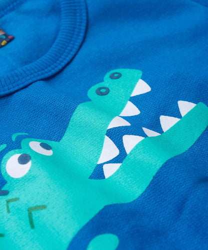 Conjunto de Inverno para Bebê Menino Jacarezinho Azul