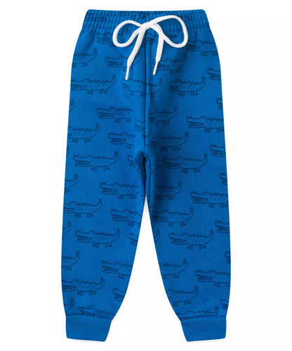Conjunto de Inverno para Bebê Menino Jacarezinho Azul