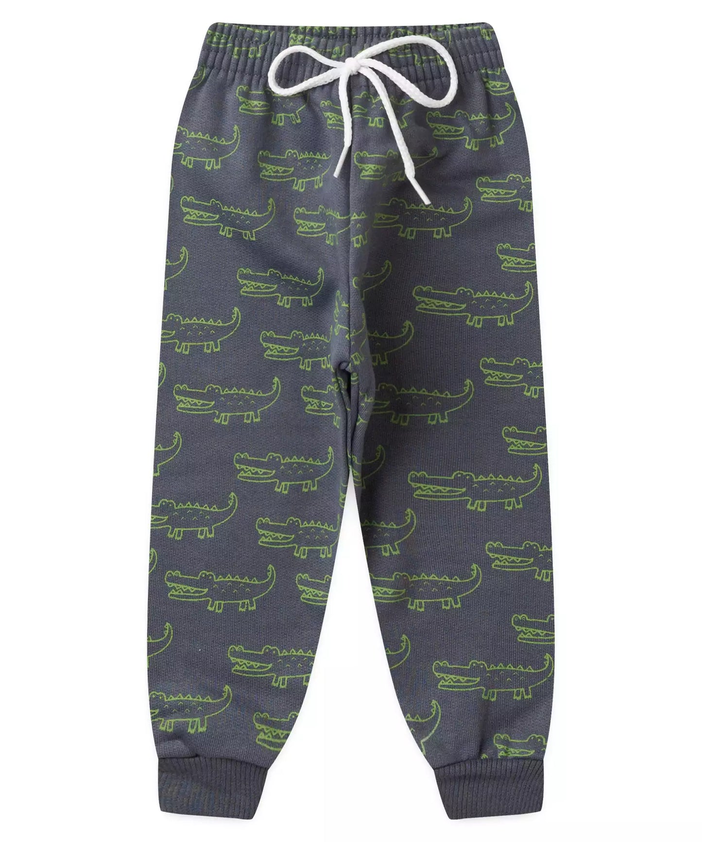 Conjunto de Inverno para Bebê Menino Jacarezinho Chumbo