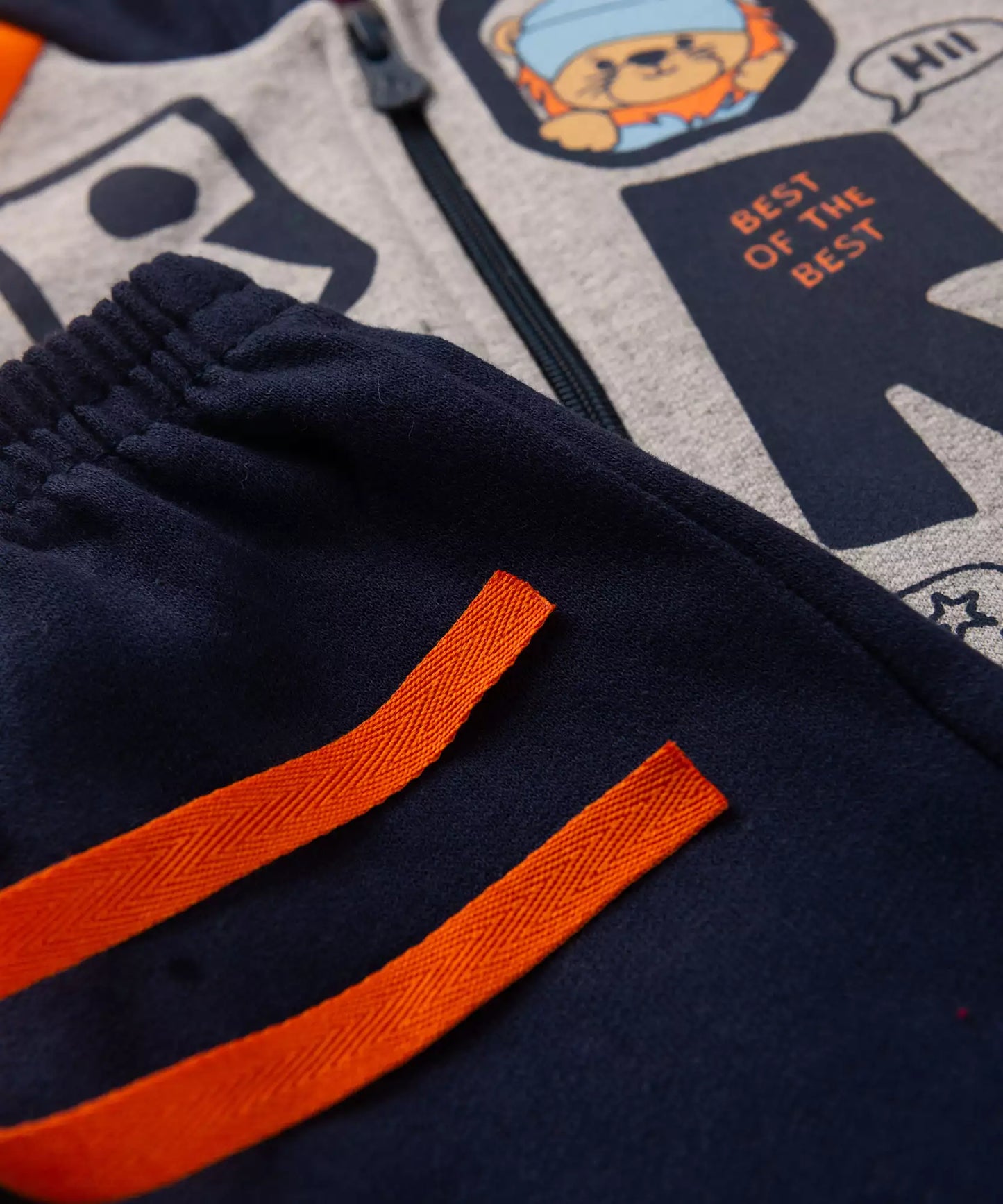 Conjunto de Inverno para Bebê Menino Leão Marinho