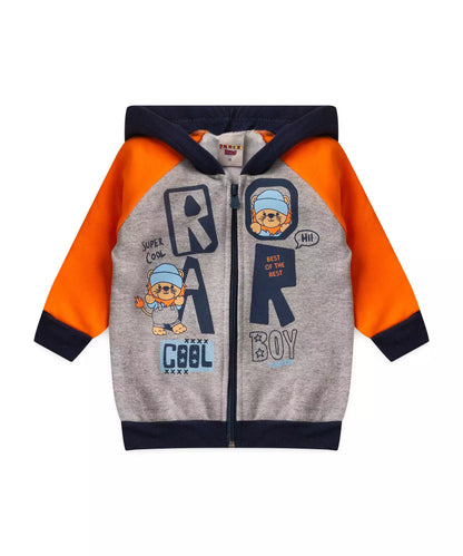 Conjunto de Inverno para Bebê Menino Leão Marinho