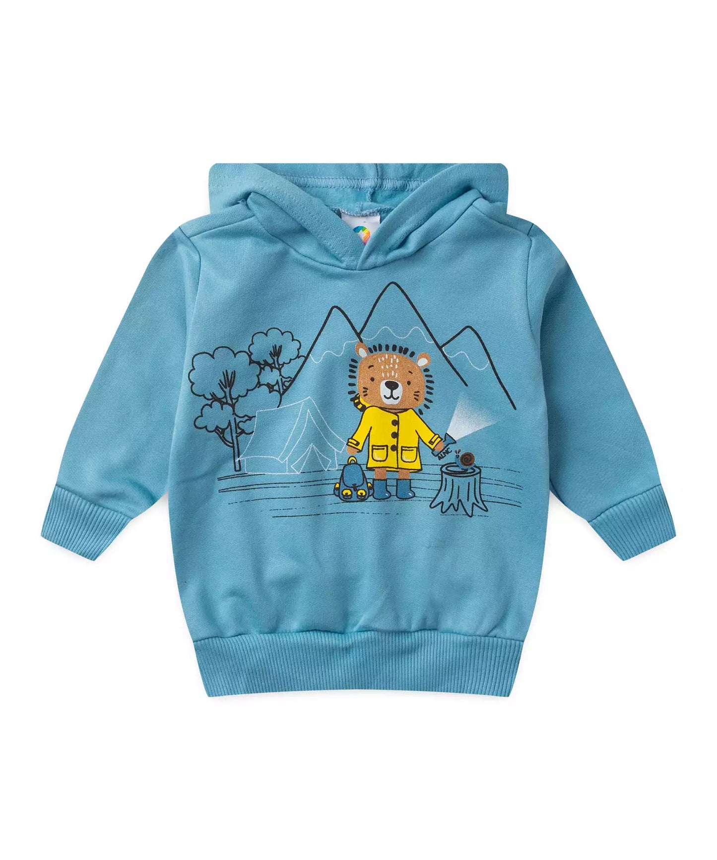 Conjunto de Inverno para Bebê Menino Leãozinho Azul