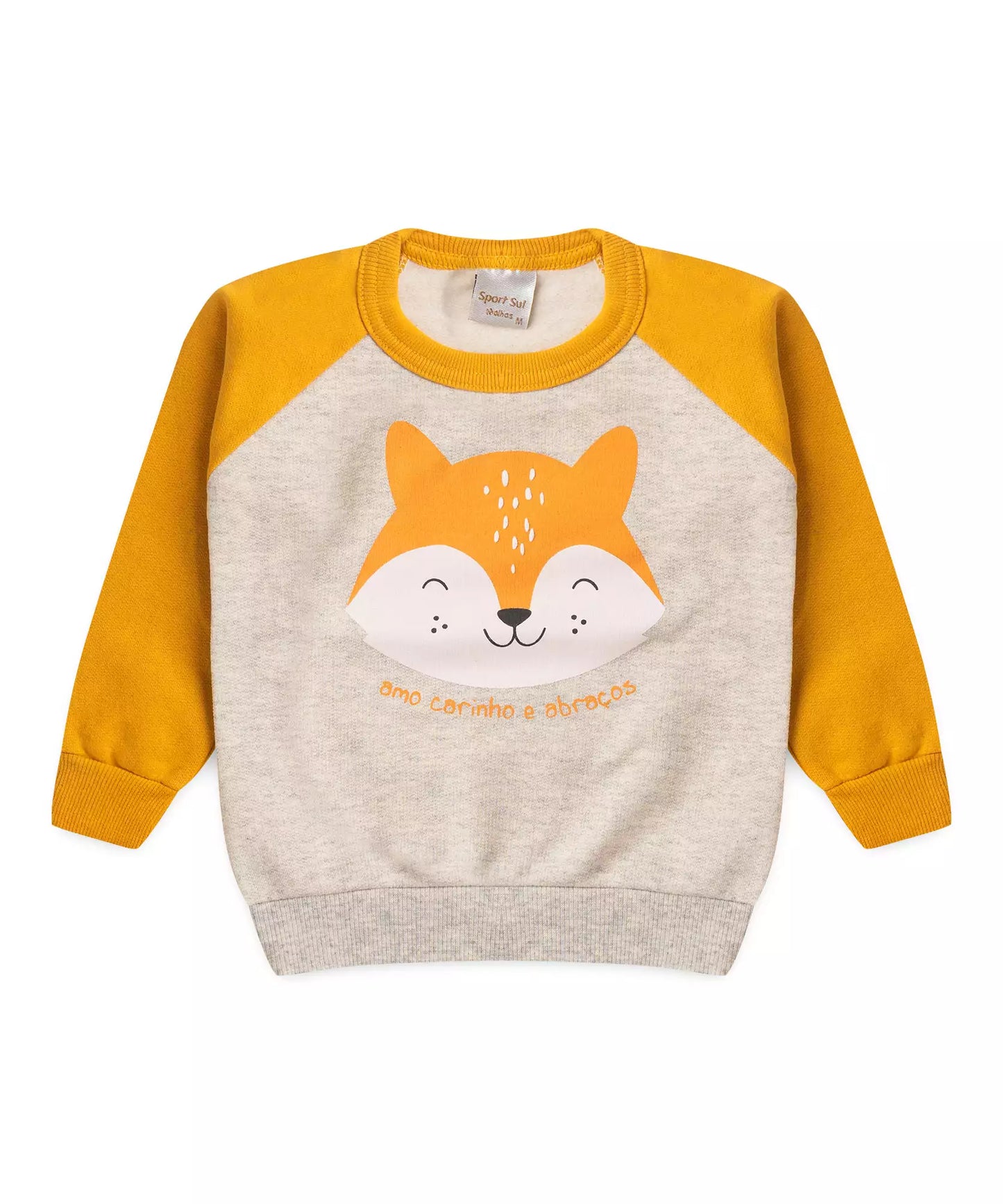Conjunto de Inverno para Bebê Menino Raposa Amarelo