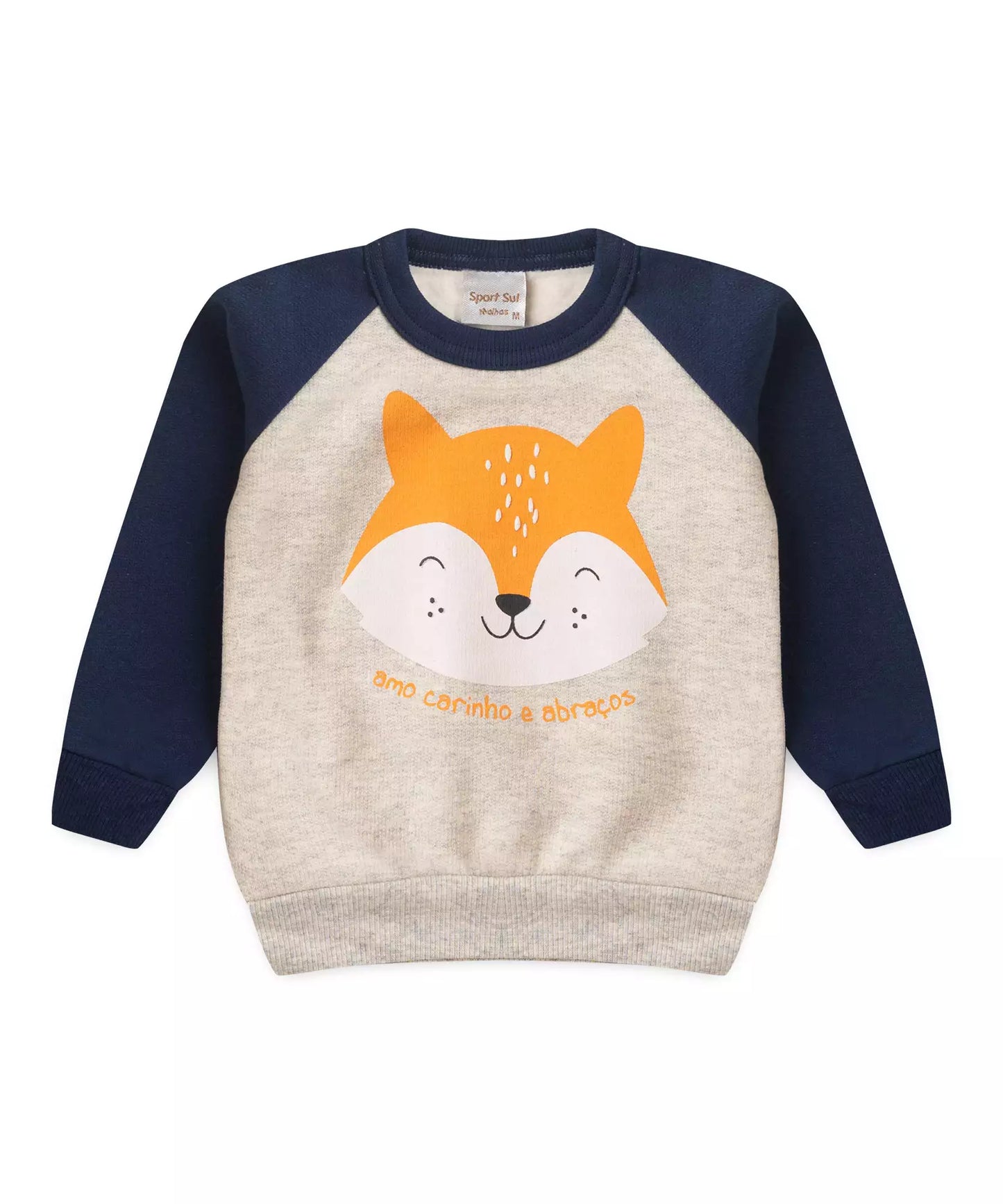 Conjunto de Inverno para Bebê Menino Raposa Marinho