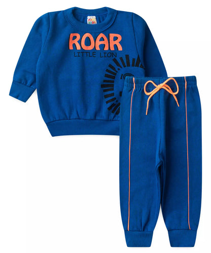 Conjunto de Inverno para Bebê Menino Roar Azul