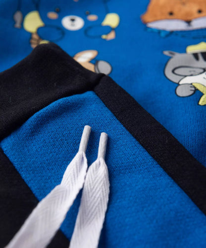 Conjunto de Inverno para Bebê Menino Safari em Azul