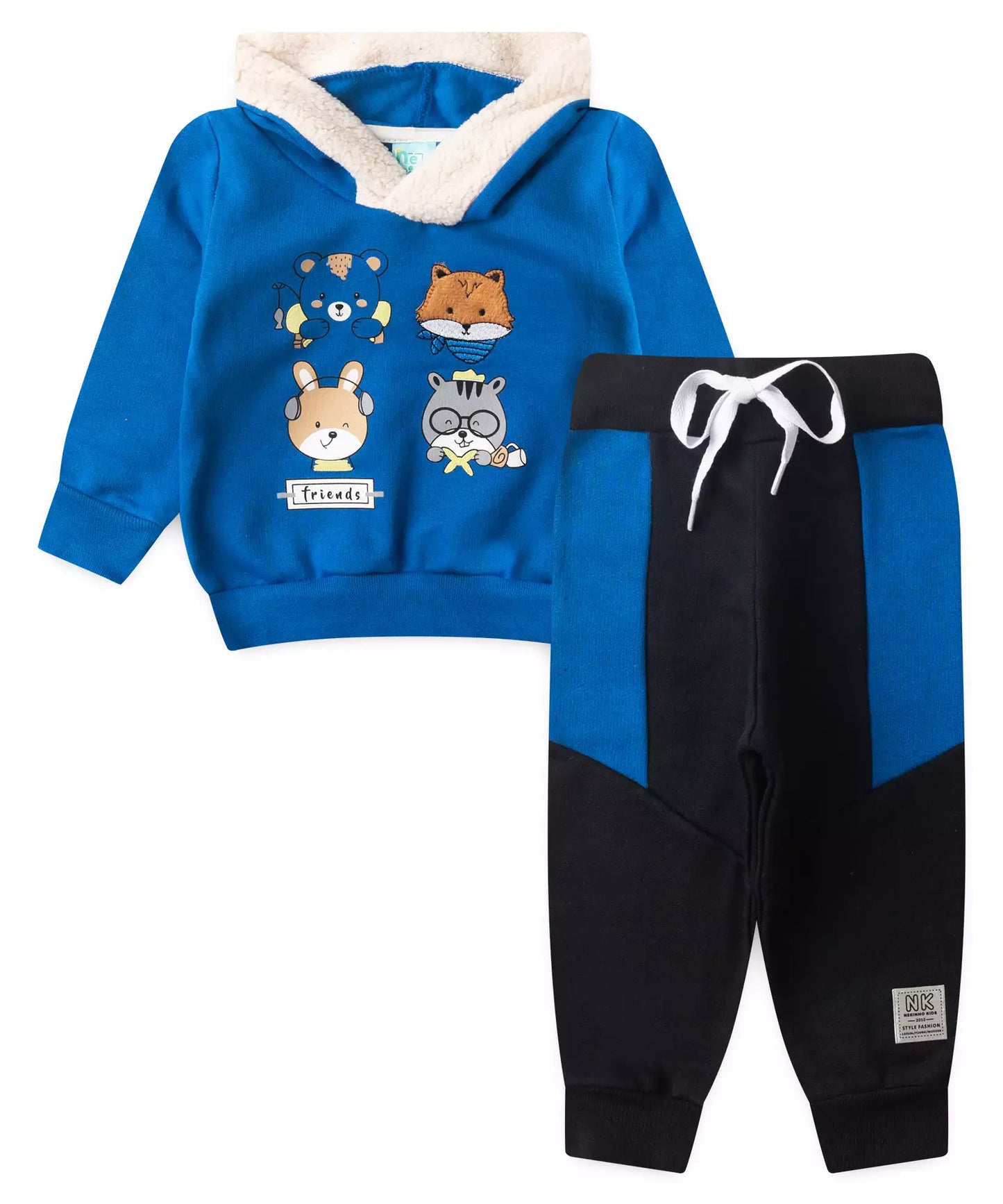 Conjunto de Inverno para Bebê Menino Safari em Azul