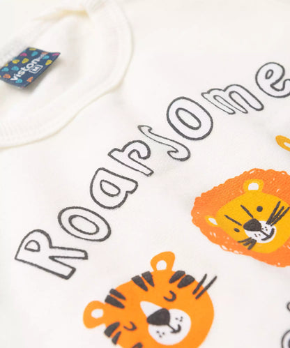 Conjunto de Inverno para Bebê Menino Safari Marfim