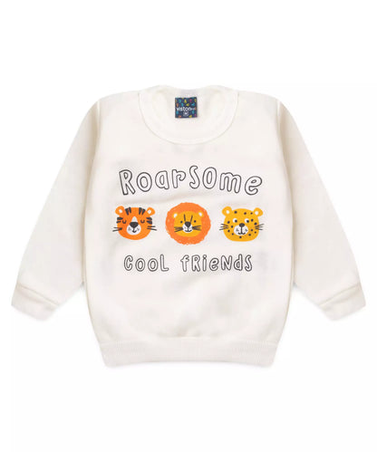 Conjunto de Inverno para Bebê Menino Safari Marfim