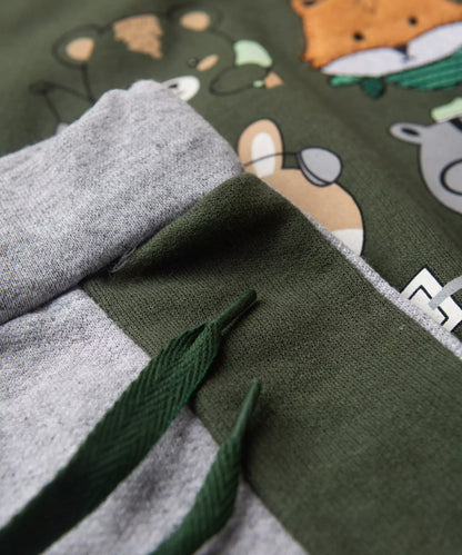 Conjunto de Inverno para Bebê Menino Safari em Verde