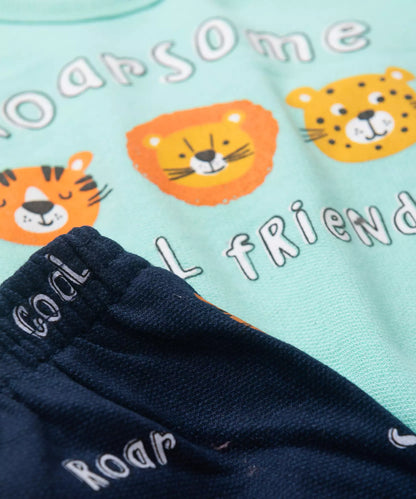 Conjunto de inverno para Bebê Menino Safari Verde