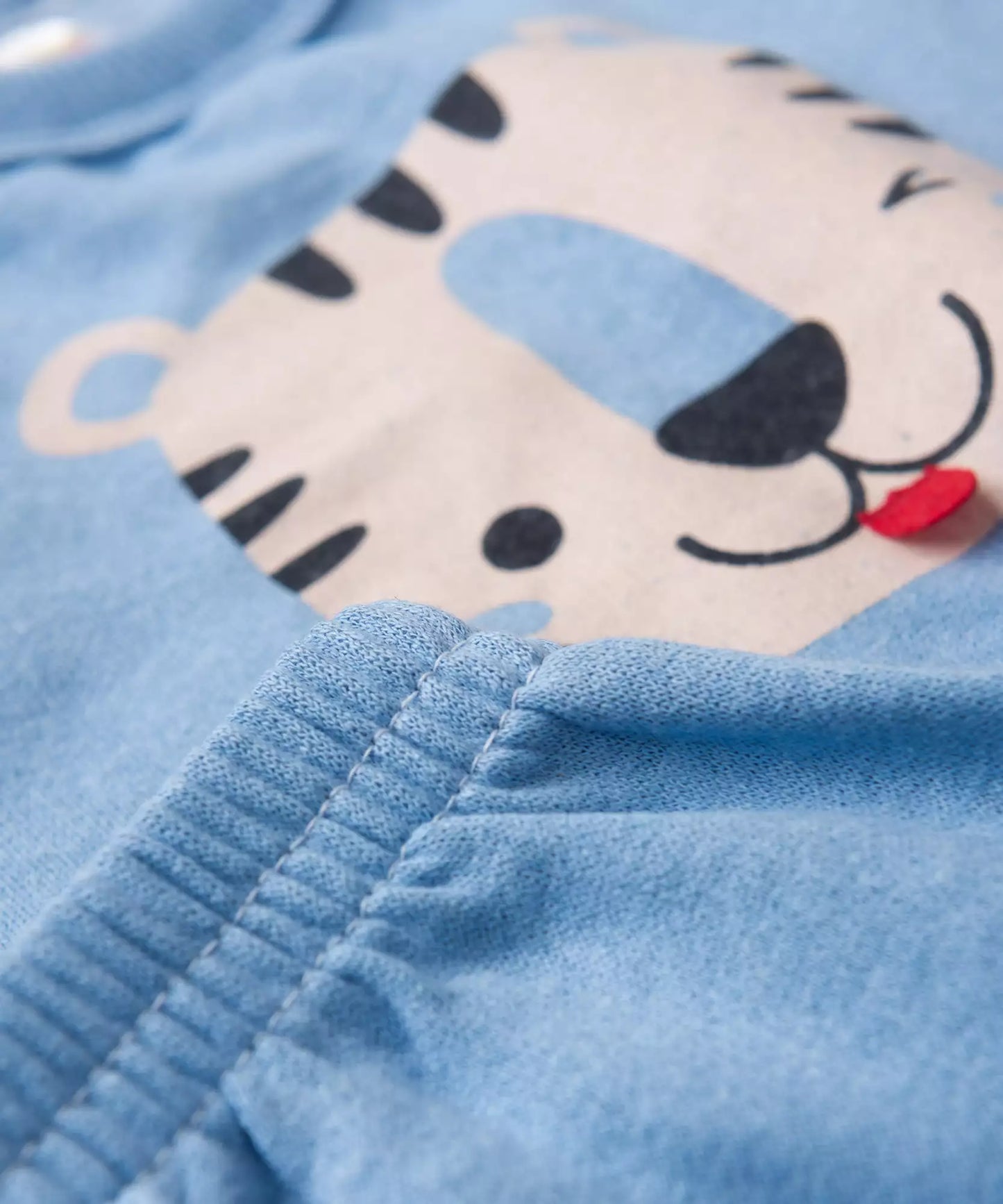 Conjunto de Inverno para Bebê Menino Tigre Divertido Azul