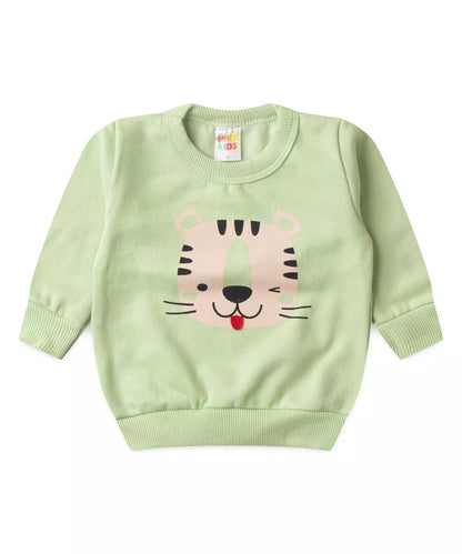 Conjunto de Inverno para Bebê Menino Tigre Divertido Verde