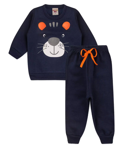 Conjunto de Inverno para Bebê Menino Tigrinho Marinho