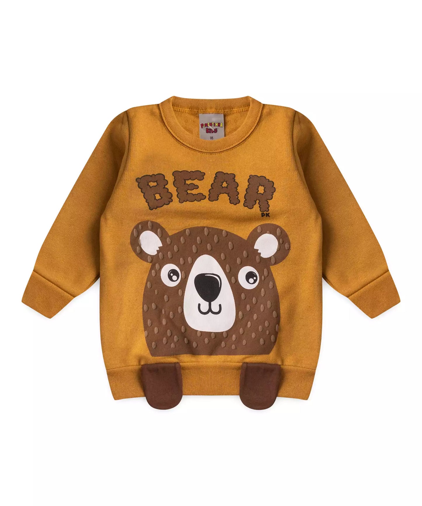 Conjunto de Inverno para Bebê Menino Ursinho Amarelo