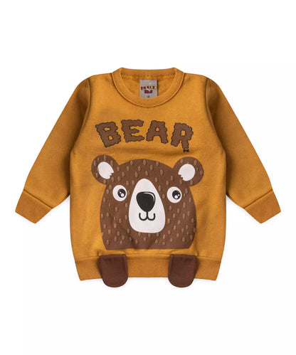 Conjunto de Inverno para Bebê Menino Ursinho Amarelo