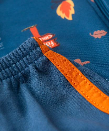 Conjunto de Inverno para Bebê Menino Ursinho no Marinho