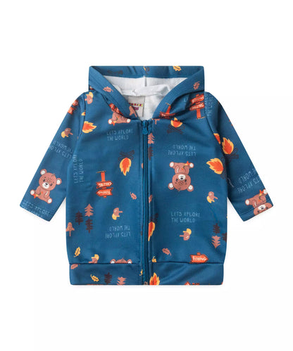 Conjunto de Inverno para Bebê Menino Ursinho no Marinho