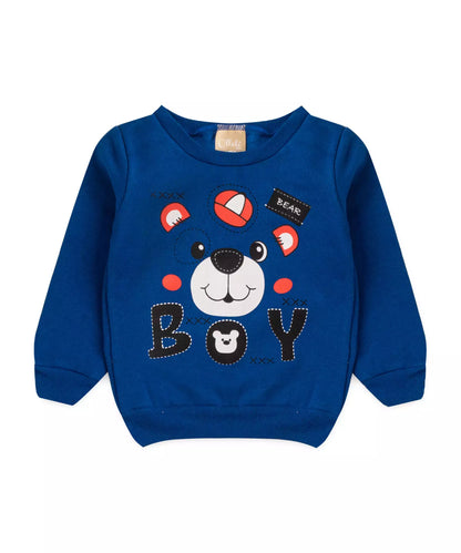 Conjunto de Inverno para Bebê Menino Urso Azul