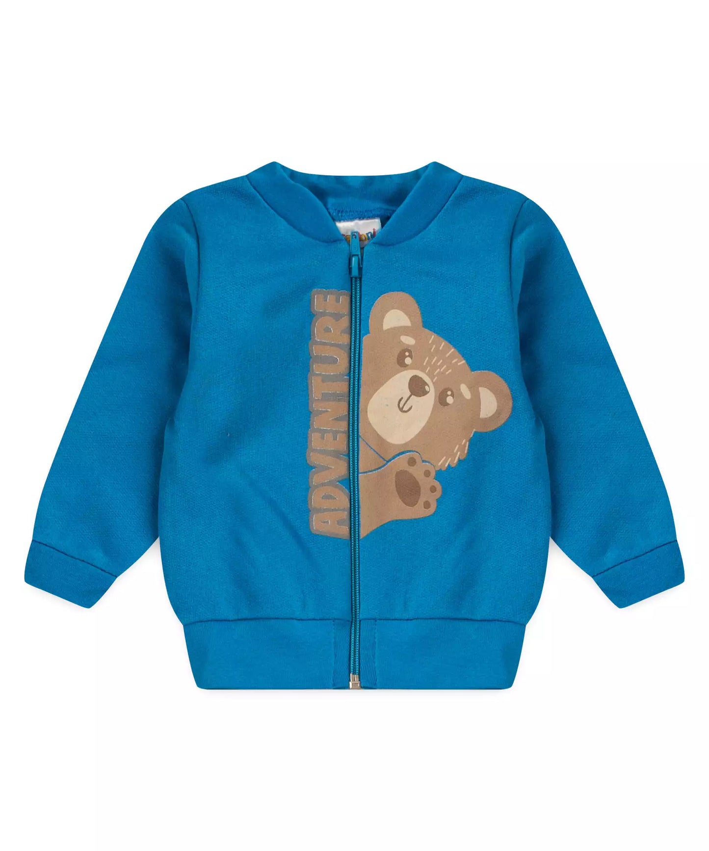 Conjunto de Inverno para Bebê Menino Urso em Azul