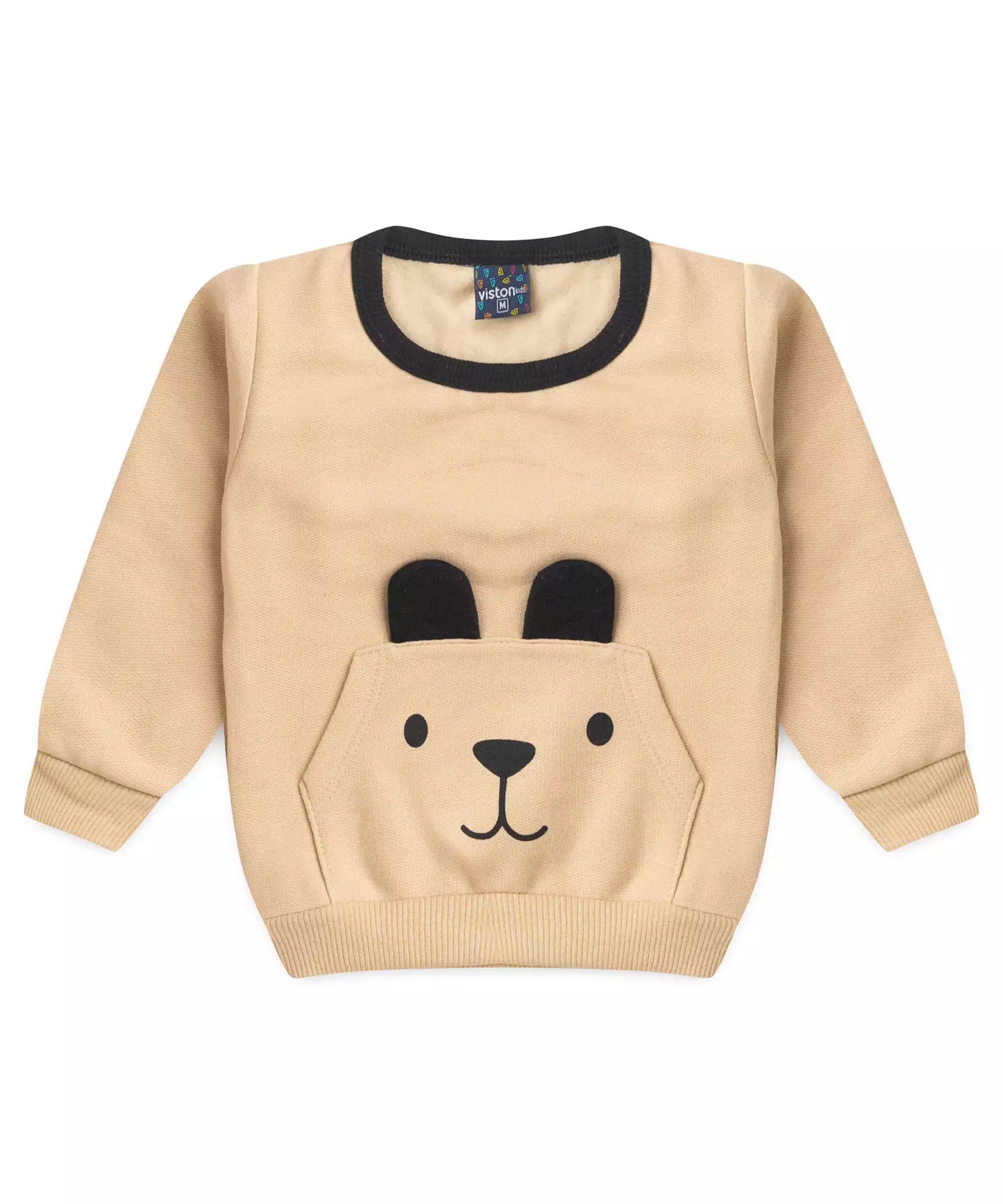 Conjunto de Inverno para Bebê Menino Urso Bege