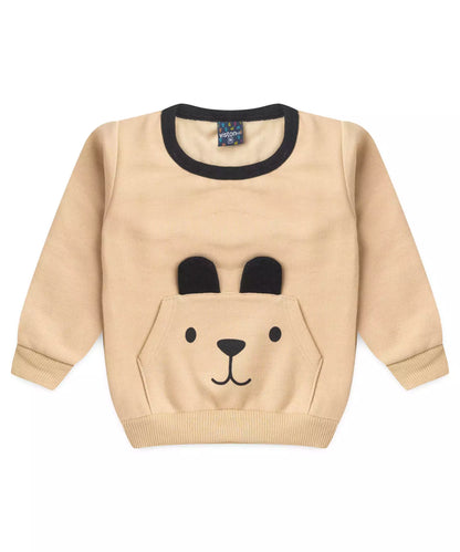 Conjunto de Inverno para Bebê Menino Urso Bege