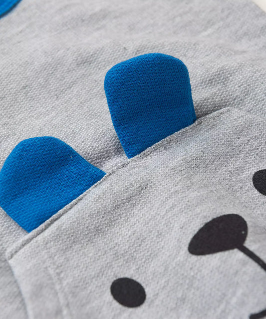 Conjunto de Inverno para Bebê Menino Urso Mescla