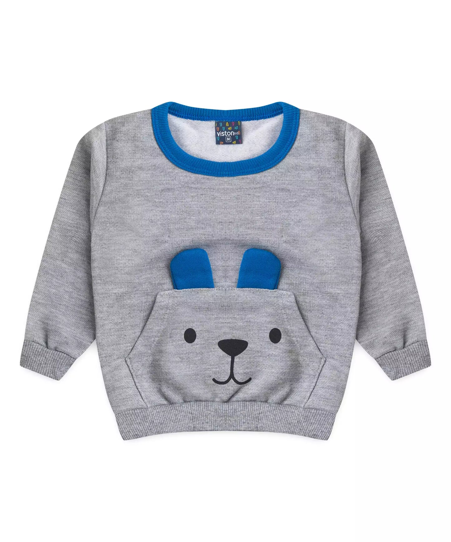 Conjunto de Inverno para Bebê Menino Urso Mescla