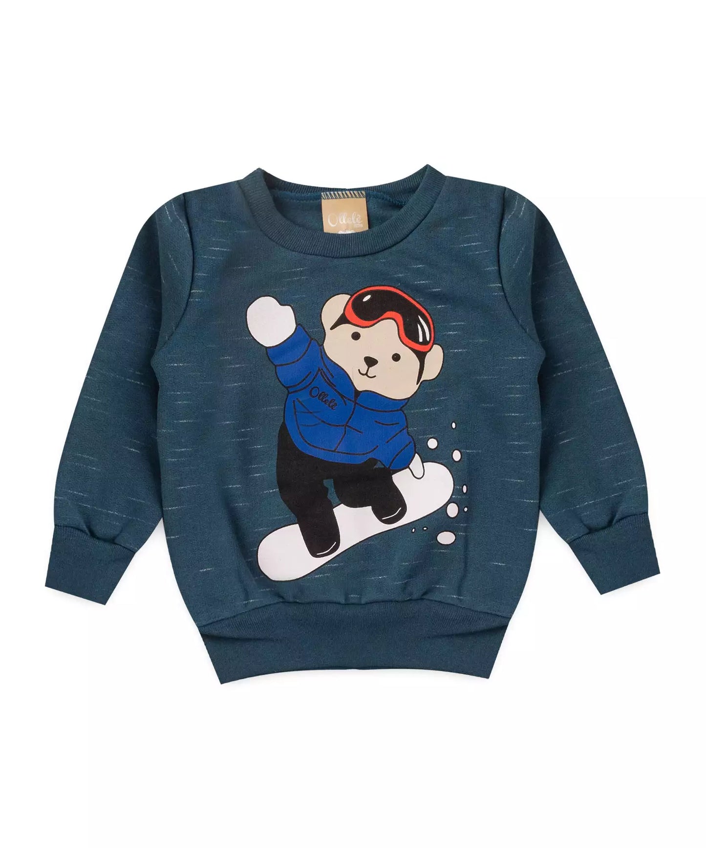 Conjunto de Inverno para Bebê Menino Urso Verde