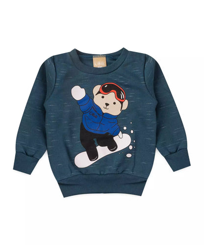 Conjunto de Inverno para Bebê Menino Urso Verde