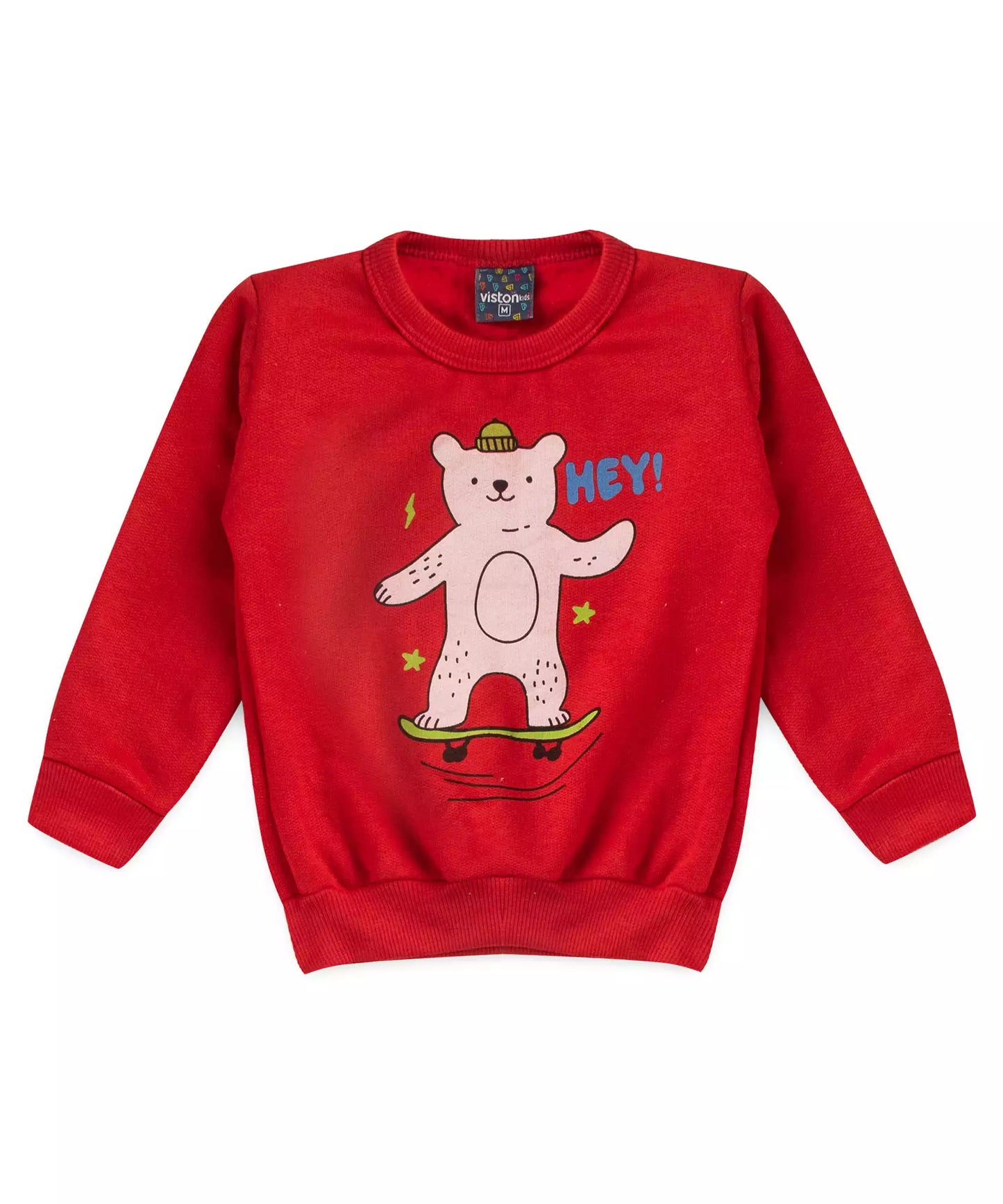 Conjunto de Inverno para Bebê Menino Urso Vermelho