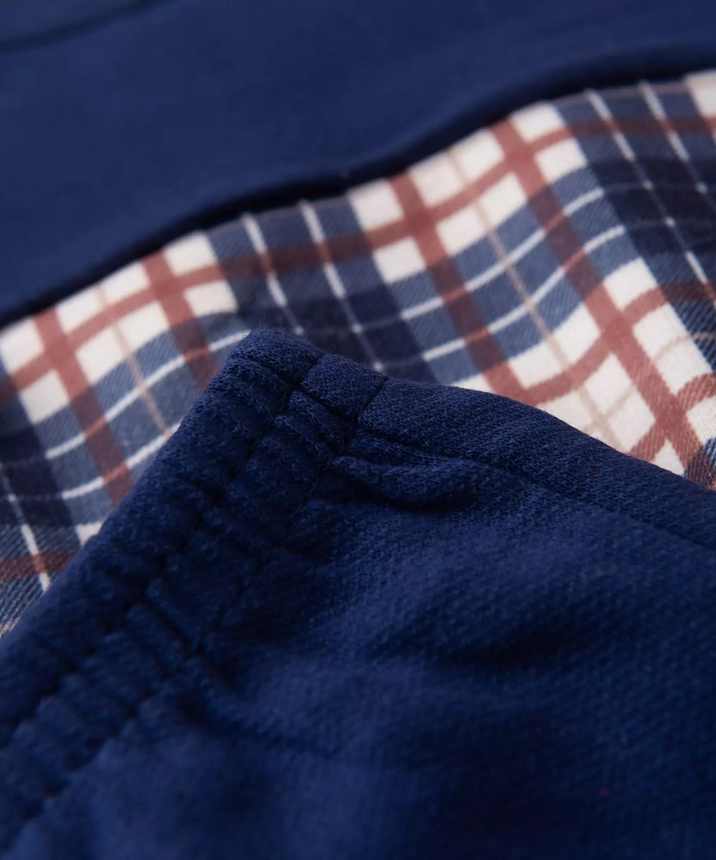 Conjunto de Inverno para Bebê Menino Xadrez Marinho