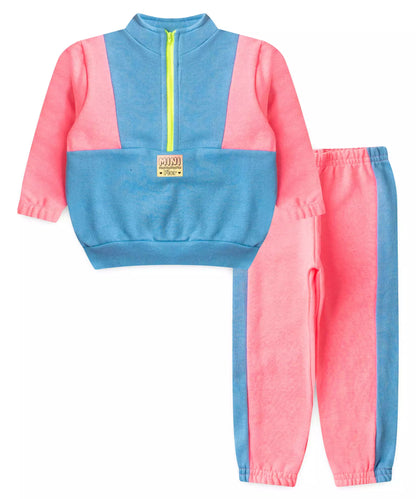 Conjunto de Inverno para Menina Básico Azul
