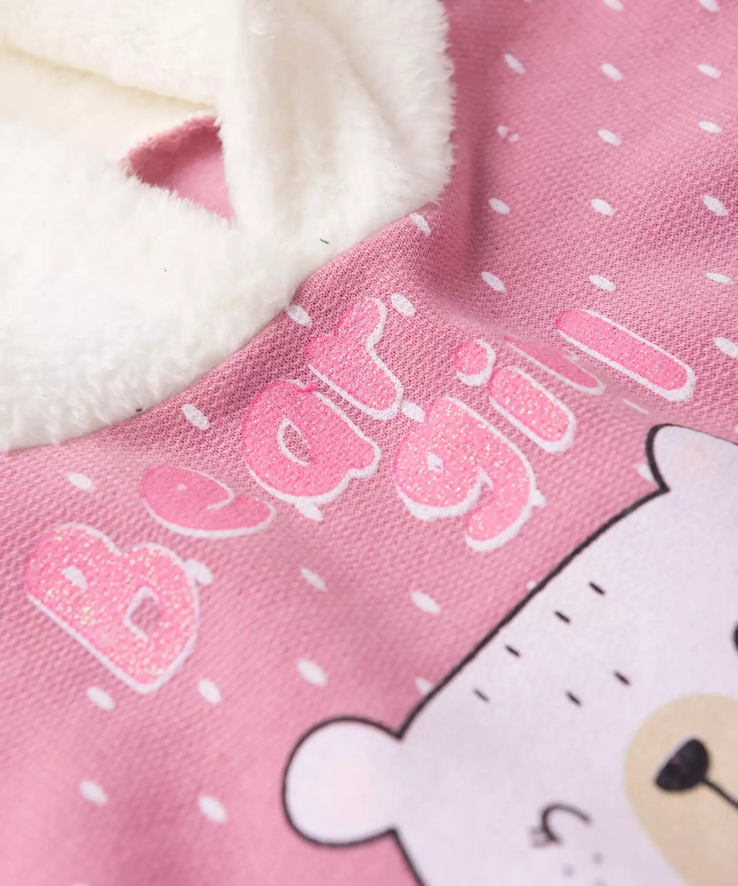 Conjunto de Inverno para Menina Bear Rosa